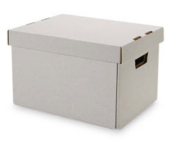 Self Folding Record Storage Box