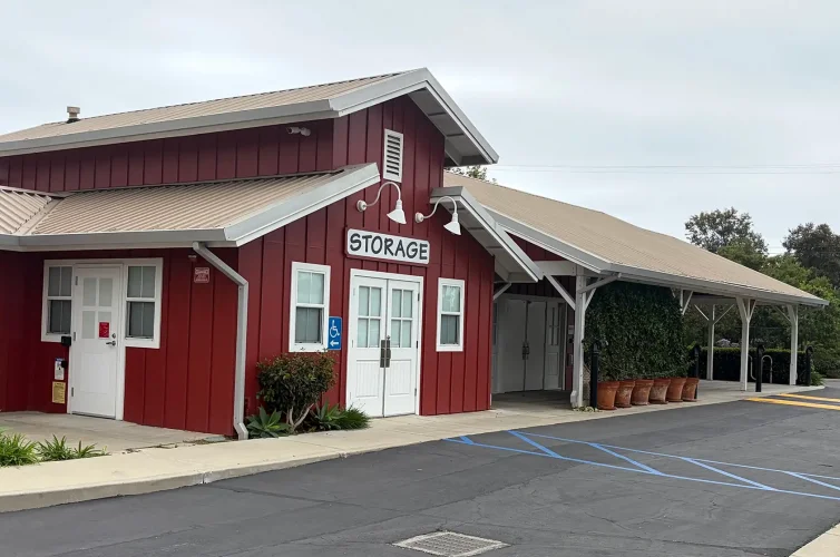 patterson plus self-storage goleta red building